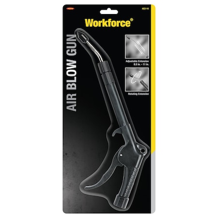 Workforce Blow Gun with 360 Degrees Rotating, Adjustable Length Extension AG2-10